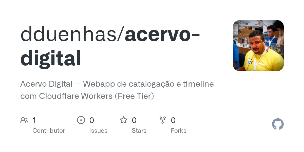 Tela do projeto acervo-digital