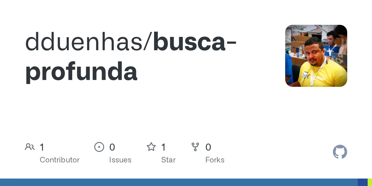 Tela do projeto busca-profunda