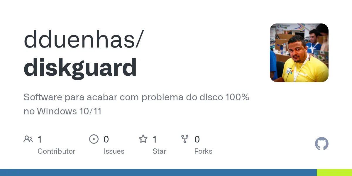 Tela do projeto diskguard