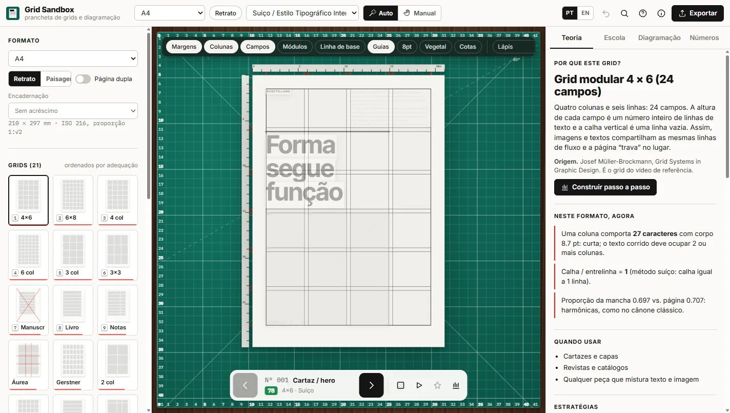 Tela do projeto grid-sandbox