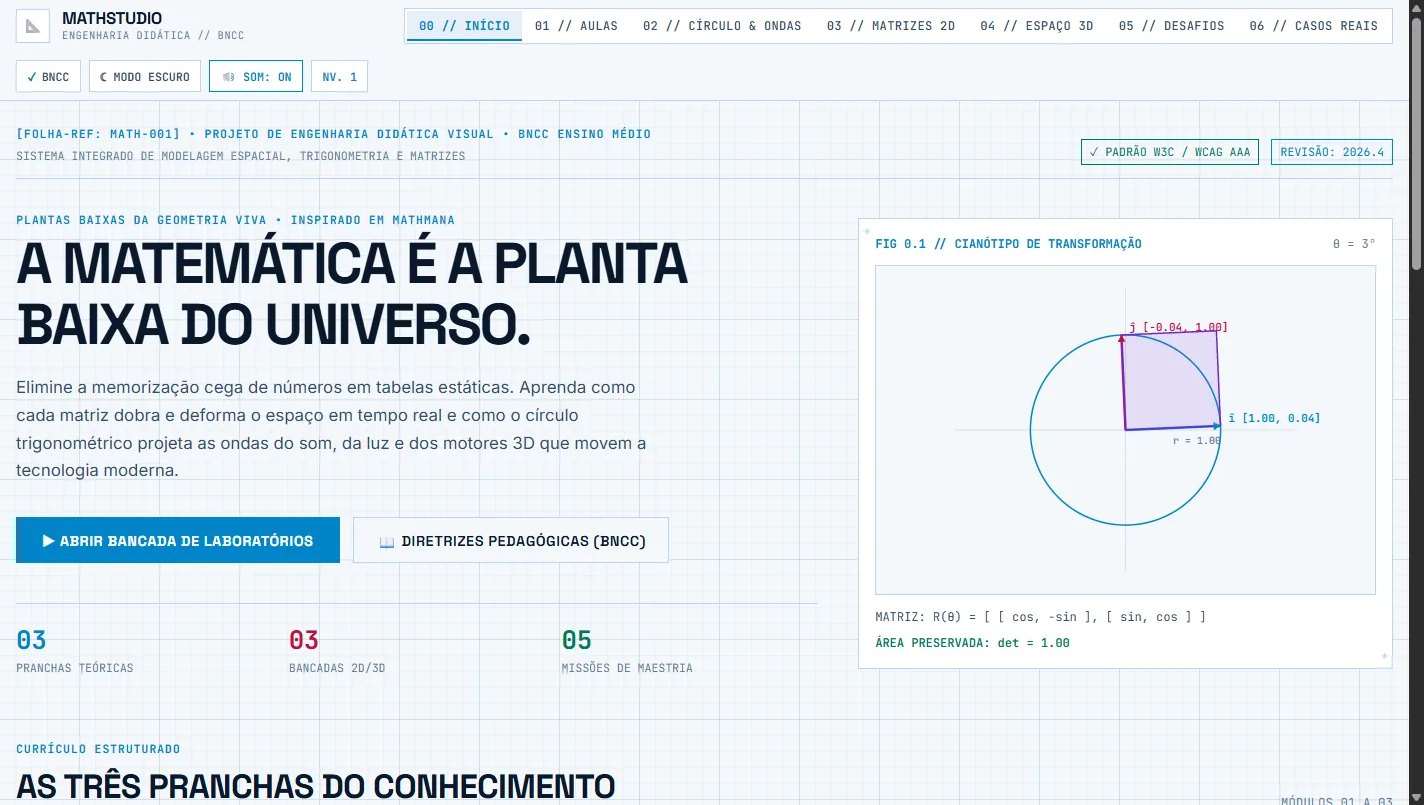 Tela do projeto math-platform